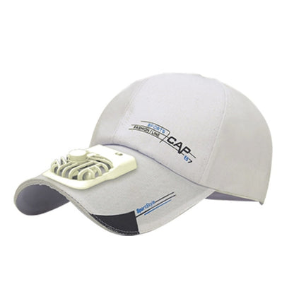 Unisex Summer USB Charging Cooling Fan Baseball Cap Outdoor - myfunfarm