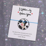 I Udder-ly Adore You Bracelet Jewellery for Cow Lover Gift