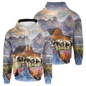 Cattle-Cows painting style print 3d 02 - cow lovers
