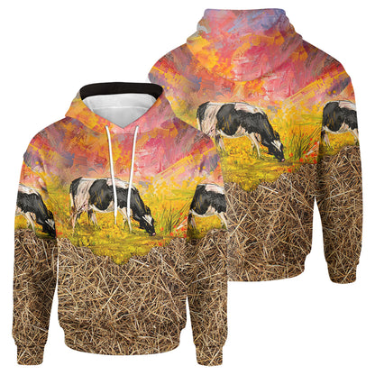 Cute Cow painting  style- 3d print - cow lovers