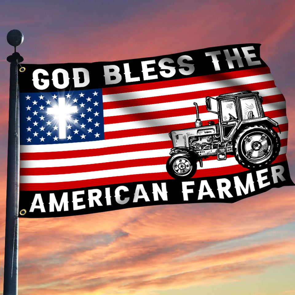 God Bless The American Farmer - Flag