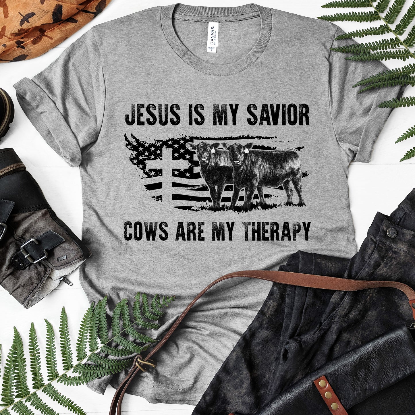 Jesus is my savior cows are my therapy