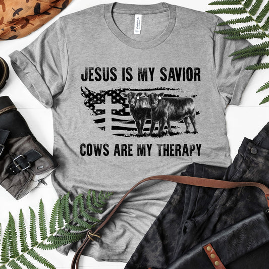 Jesus is my savior cows are my therapy
