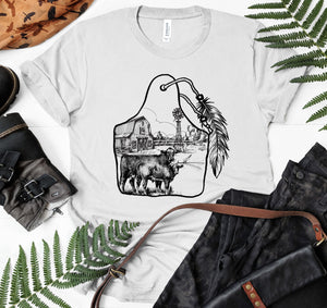 Cattle tag  - design unisex  t-shirt , Hoodies
