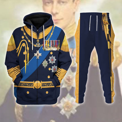 King George VI of United Kingdom Tracksuit - Cosplay Historical Costumes - Apparel