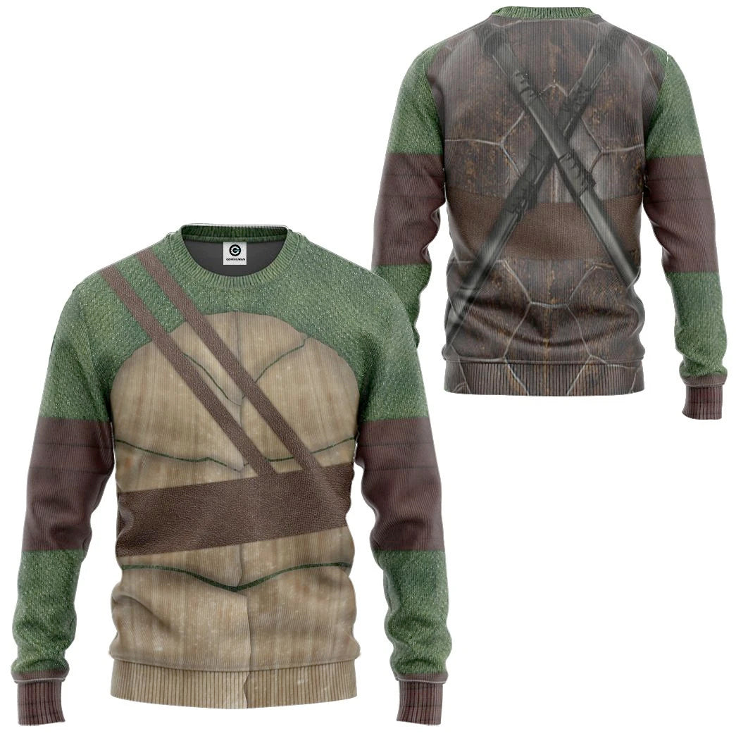 Leonardo TMNT Leo Custom Tshirt Hoodie sweatshirt - Apparel