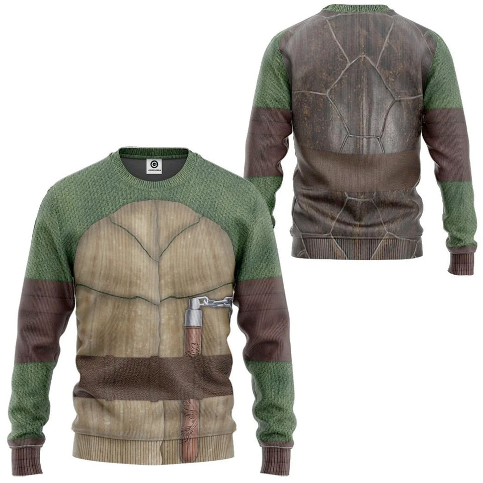 Michelangelo TMNT Mike Mikey Custom Tshirt Hoodie sweatshirt - Apparel