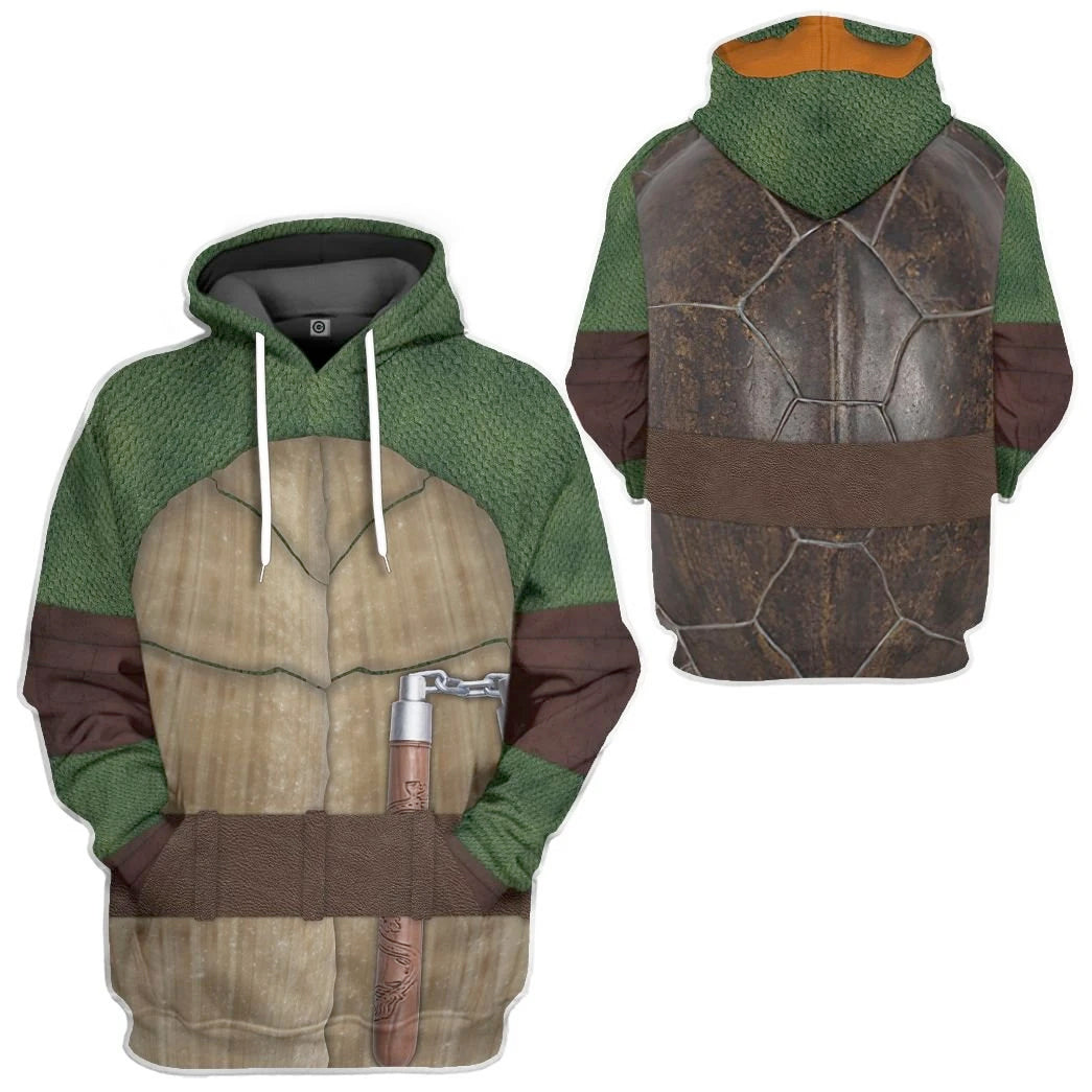 Michelangelo TMNT Mike Mikey Custom Tshirt Hoodie sweatshirt - Apparel