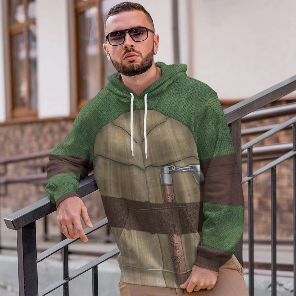 Michelangelo TMNT Mike Mikey Custom Tshirt Hoodie sweatshirt - Apparel