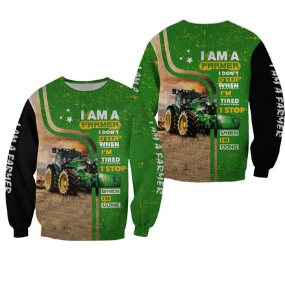 i'm a farmer 3D Print unisex Zipper, Hoodies, Sweatshirts - myfunfarm