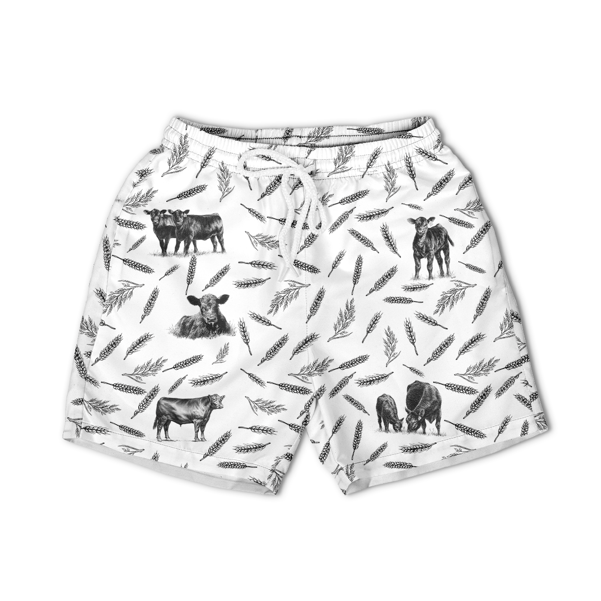Cattle pattern - Hawaiian Shirt, Shorts for adult and youth - myfunfarm