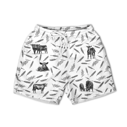 Cattle pattern - Hawaiian Shirt, Shorts for adult and youth - myfunfarm
