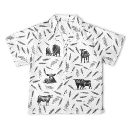 Cattle pattern - Hawaiian Shirt, Shorts for adult and youth - myfunfarm