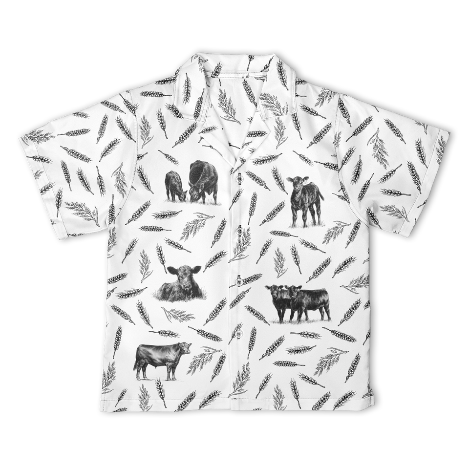 Cattle pattern black and white - Hawaiian Shirt and Shorts