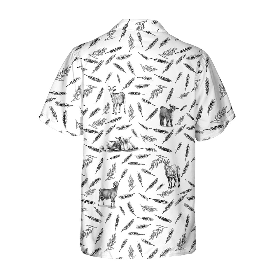 Goat pattern - Hawaiian Shirt and Shorts
