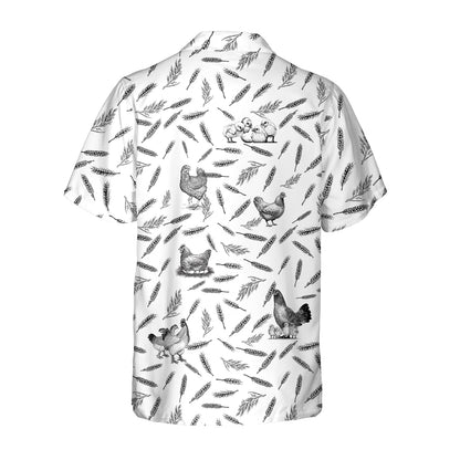 Chicken pattern - Hawaiian Shirt & Shorts