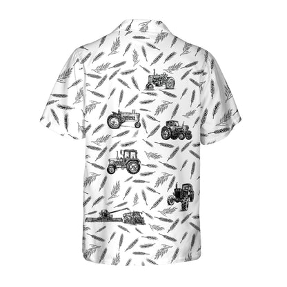 Tractor pattern - Hawaiian Shirt & Shorts - myfunfarm