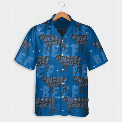 Beef Chart Pattern  - Hawaiian Shirt, Shorts for adult and youth - myfunfarm