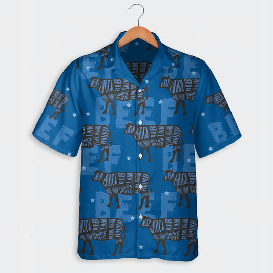 Beef Chart Pattern  - Hawaiian Shirt, Shorts for adult and youth - myfunfarm