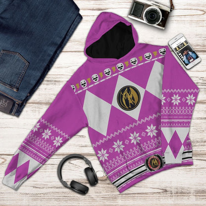 Pink Power Ranger - Cosplay Tshirt Hoodies Sweatshirt - Apparel