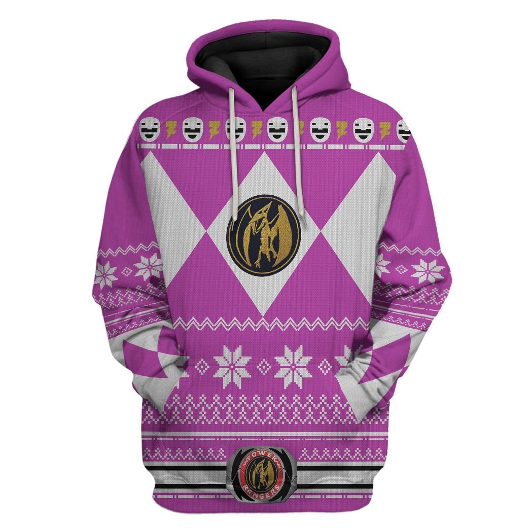 Pink Power Ranger - Cosplay Tshirt Hoodies Sweatshirt - Apparel