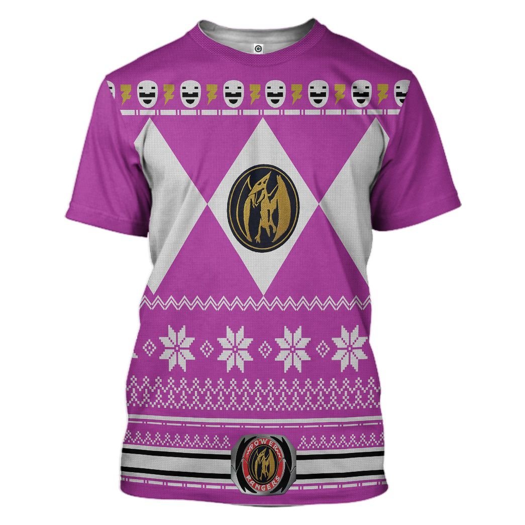 Pink Power Ranger - Cosplay Tshirt Hoodies Sweatshirt - Apparel