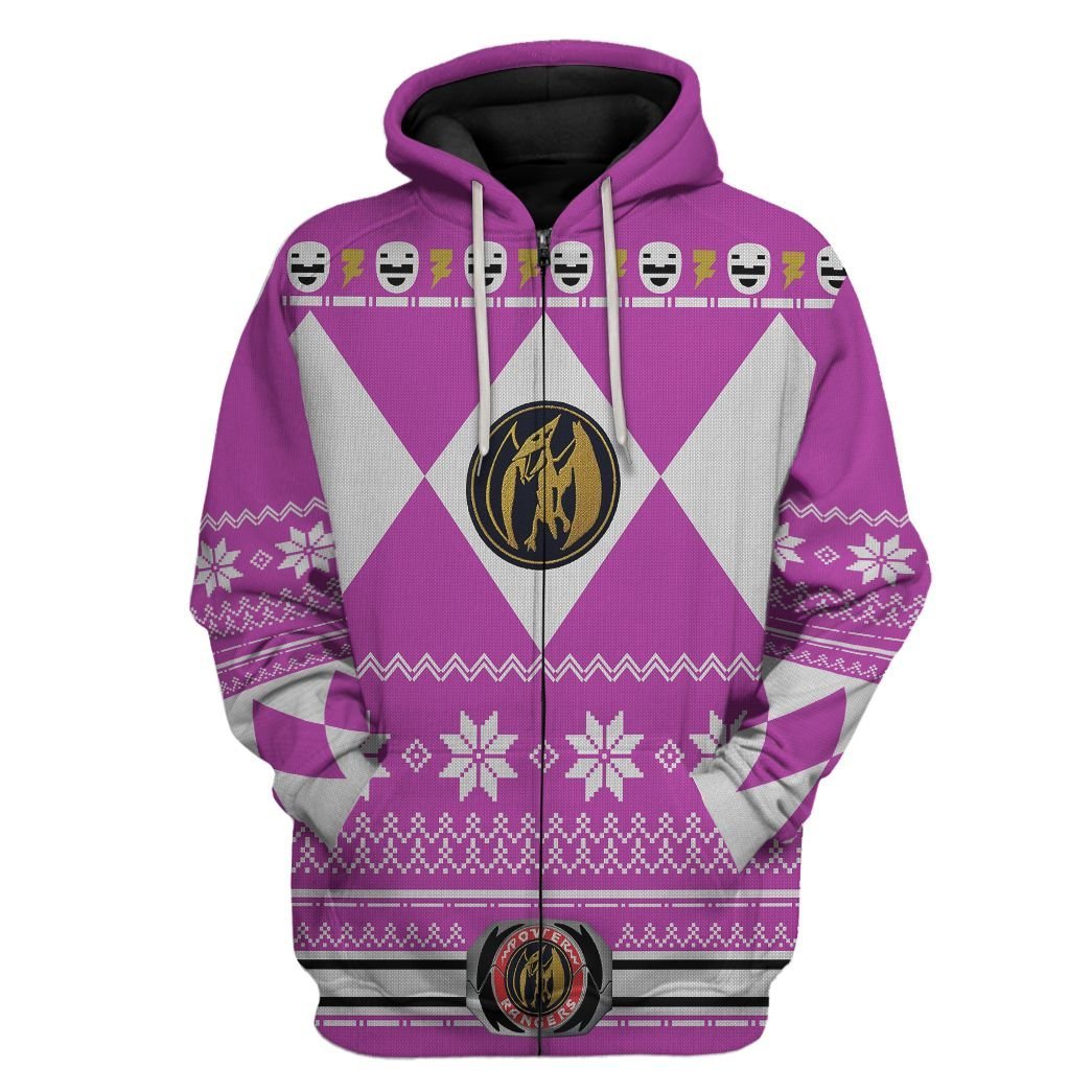 Pink Power Ranger - Cosplay Tshirt Hoodies Sweatshirt - Apparel