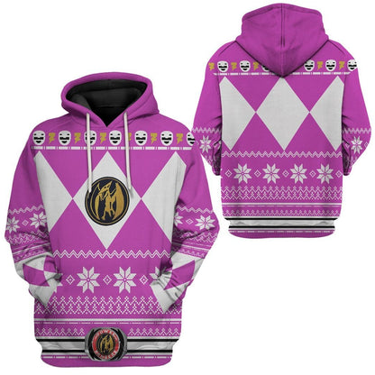 Pink Power Ranger - Cosplay Tshirt Hoodies Sweatshirt - Apparel
