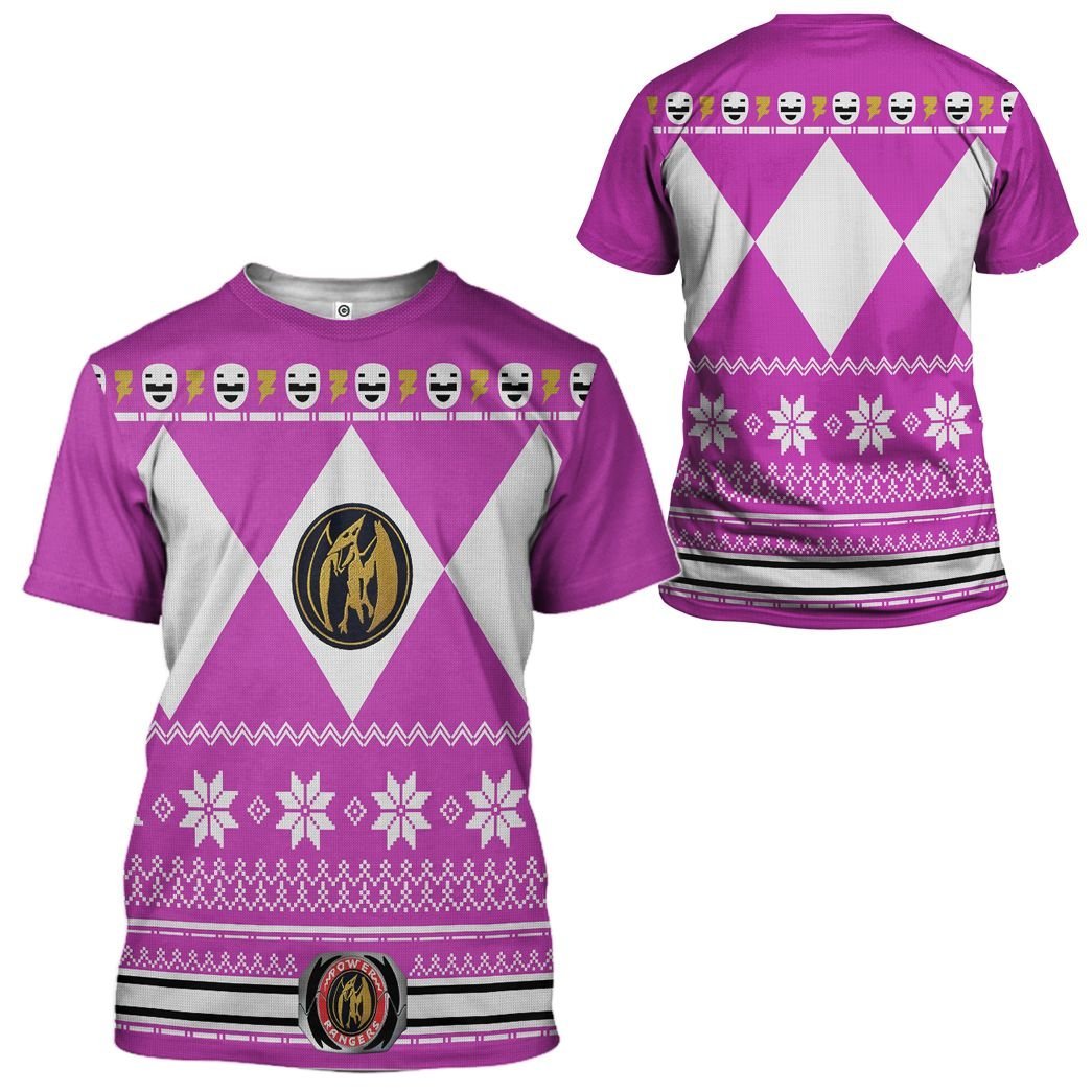 Pink Power Ranger - Cosplay Tshirt Hoodies Sweatshirt - Apparel