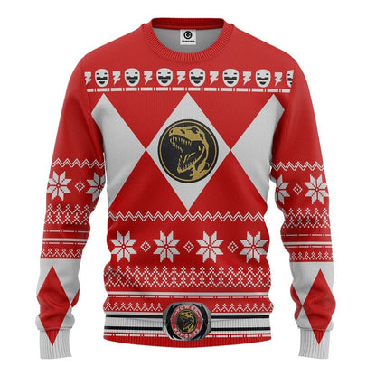 Red Power Ranger - Cosplay Tshirt Hoodies Sweatshirt - Apparel