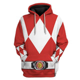 Red Power Ranger - Cosplay Tshirt Hoodies Sweatshirt - Apparel