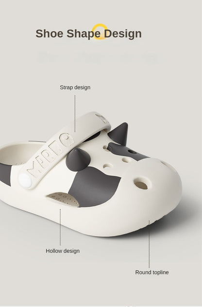 Cow pattern Slippers Soft for Kid - myfunfarm