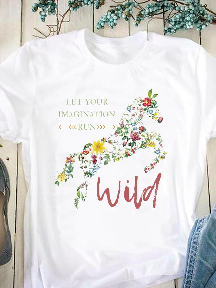 Just a girl who loves horses -Women T Shirt - myfunfarm