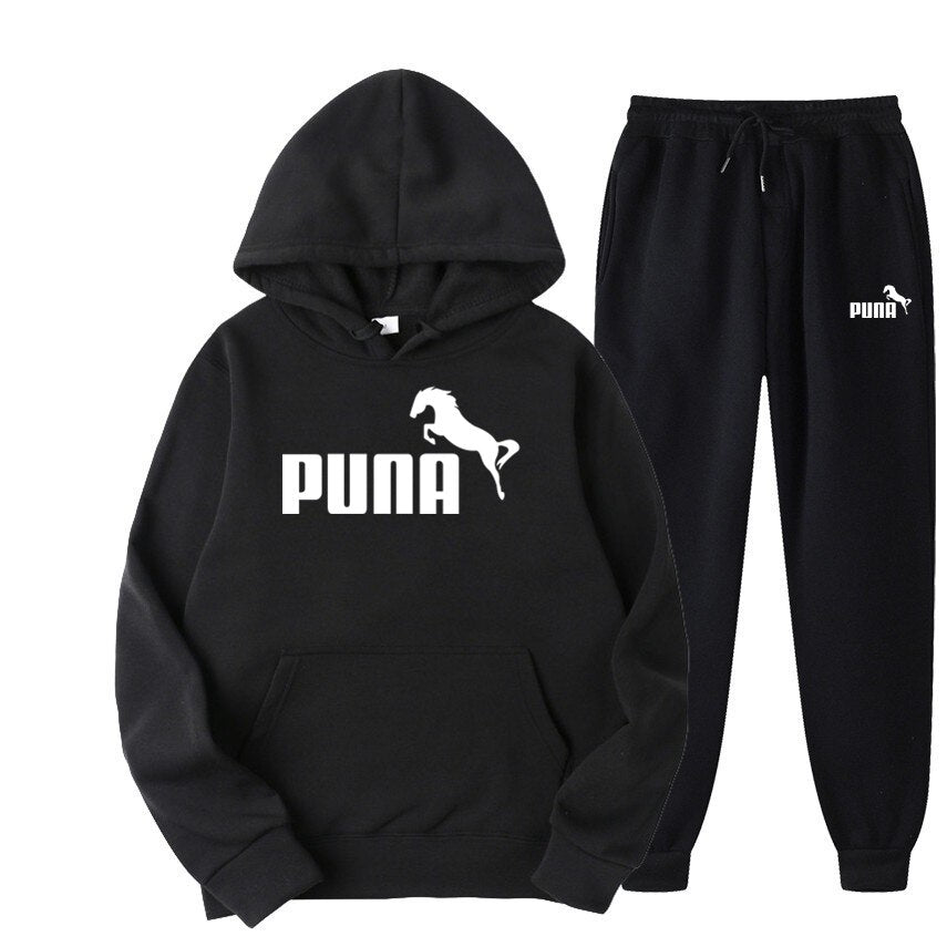 Fleece Hoodies and Pants Two Piece Sets Puna Horse