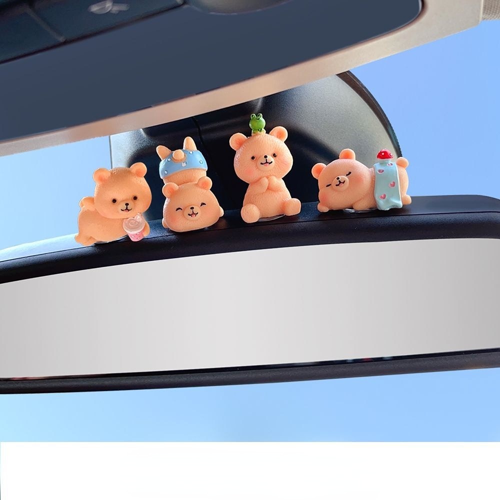 Resin Cartoon Little Cow Car Accessories Interior  Hanging Ornament Rear View Mirror - myfunfarm
