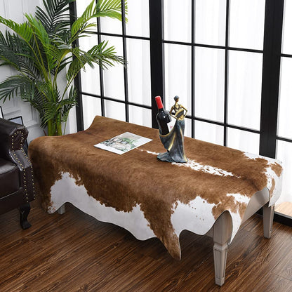 Luxury Cowhide Carpet Cow pattern Rug  for Bedroom Living Home Decor - myfunfarm