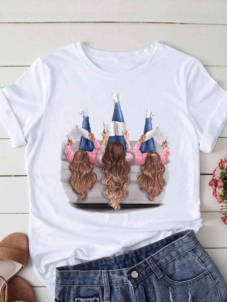 Lovely Mom and kids Print Summer Graphic T-Shirt - myfunfarm