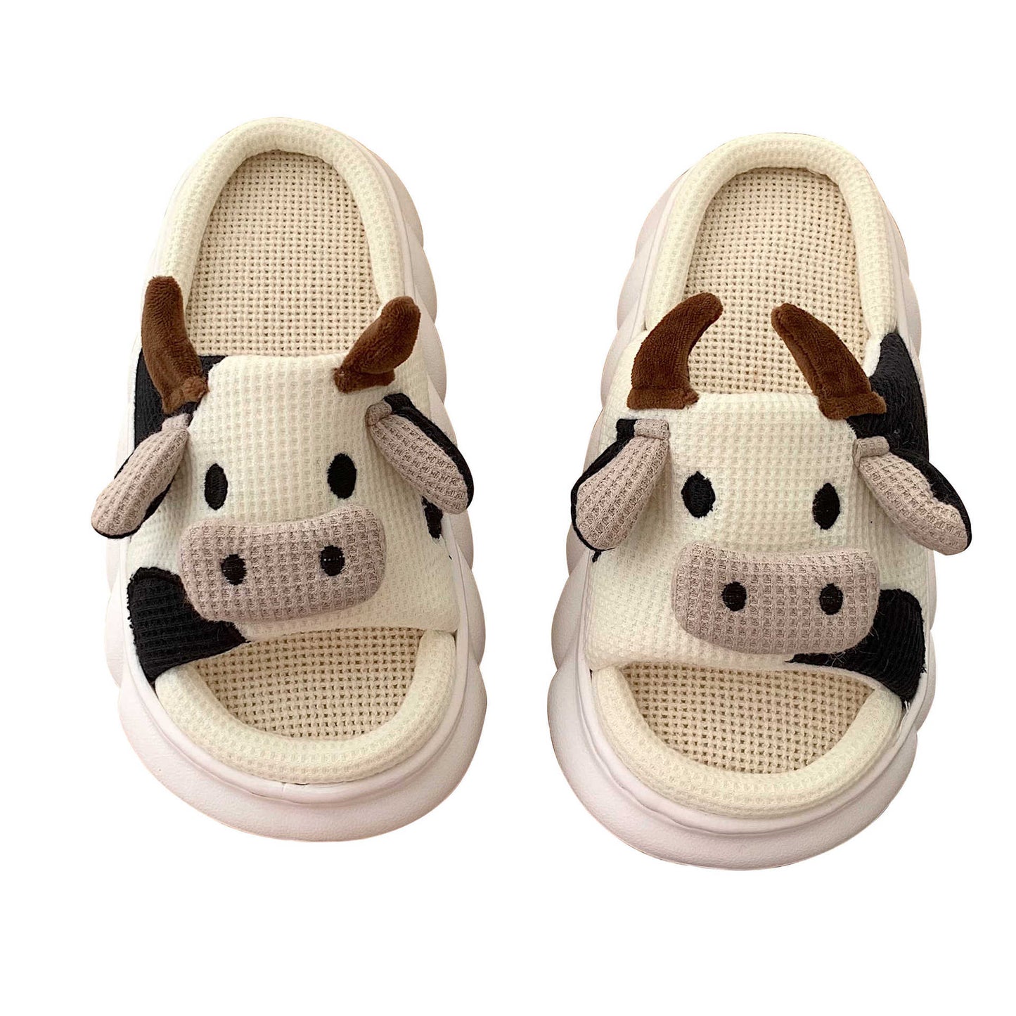 Slippers Four Seasons Indoor Home  Cute Cartoon Cow design - myfunfarm