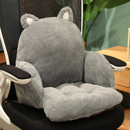 Cow Pillow Seat Cushion Stuffed Plush Sofa Indoor Floor Home Chair Decor Winter - myfunfarm