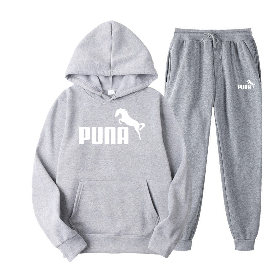 Fleece Hoodies and Pants Two Piece Sets Puna Horse - myfunfarm