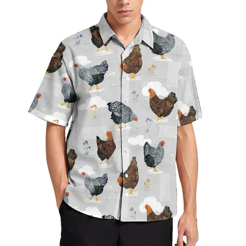 Chicken pattern Hawaiian Shirt