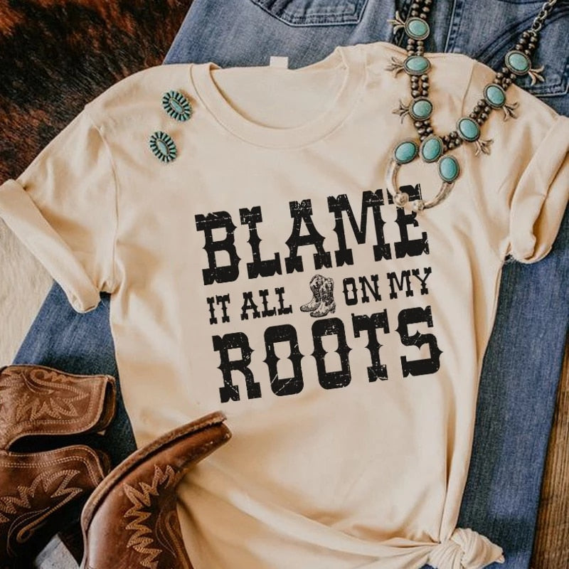 Boot Western T Shirt Cowgirl Cowboy Cute Graphic Hippie - myfunfarm