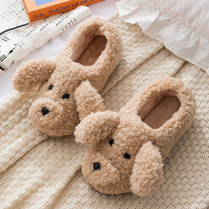 Cute Cow House Slippers Warm Fluffy for Winter - myfunfarm