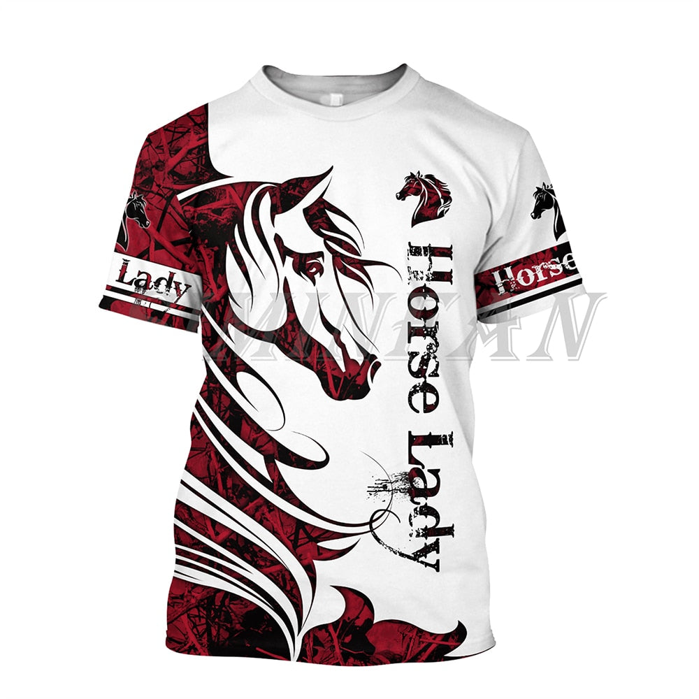3D Printing Horse Unisex T-Shirt for Horse Lovers - myfunfarm