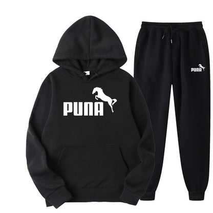 Fleece Hoodies and Pants Two Piece Sets Puna Horse - myfunfarm
