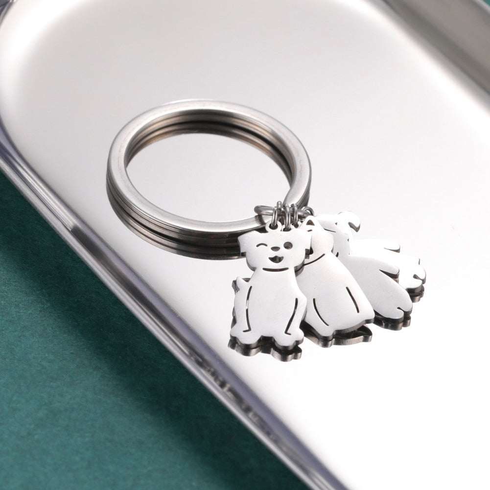 Personalized Keychain Custom Name - Child Mother Kid - myfunfarm