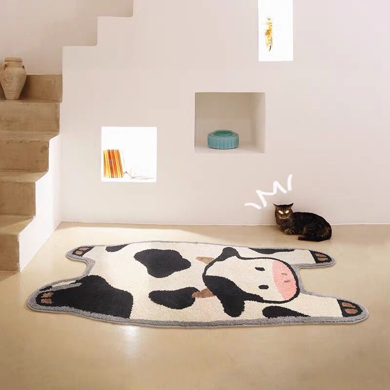 Cute Cow Bedroom Carpet Soft Plush Rug - myfunfarm