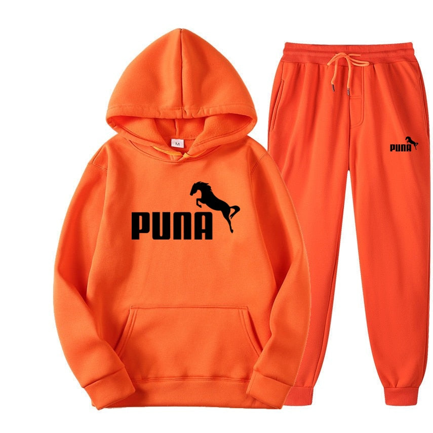 Fleece Hoodies and Pants Two Piece Sets Puna Horse - myfunfarm