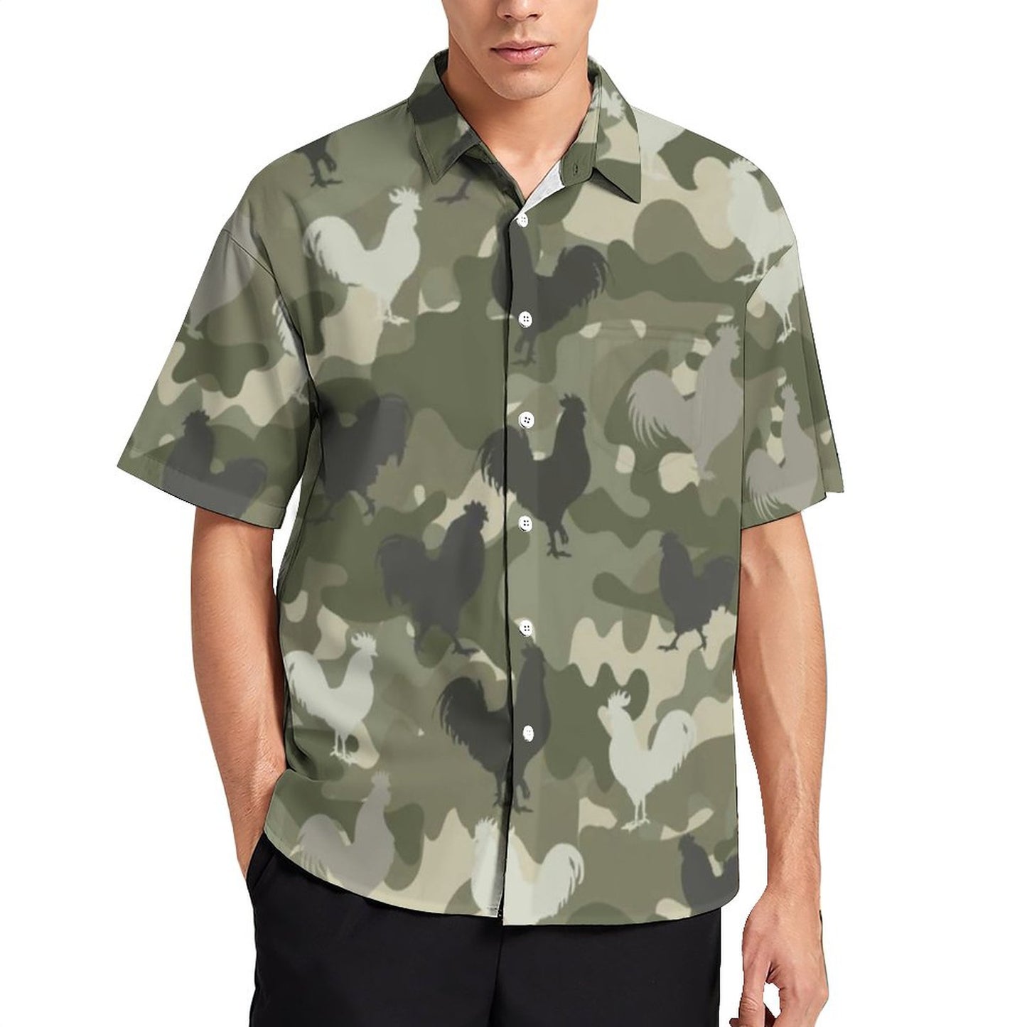 Chicken pattern Hawaiian Shirt