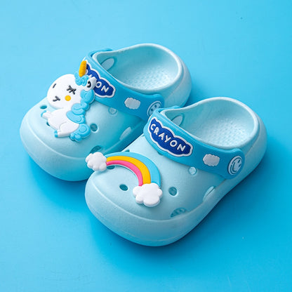 Summer Cold Slippers Non -slip and Soft Bottom Comfort Cute Baby Hole Shoes - myfunfarm